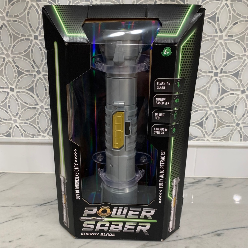 Goliath Power Saber Energy Blade Lightsaber‎ Style LED SFX Extendable Toy